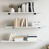 vidaXL Panneaux de biblioth&egrave;que 4 pcs Blanc 80x30x1,5 cm Agglom&eacute;r&eacute;