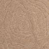vidaXL Tapis de surface Rond Moir&eacute; HUARTE Naturel &Oslash; 200 CM Polyester