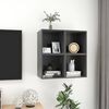 vidaXL Armoires murales 4 pcs Gris 37x37x37 cm Bois d&rsquo;ing&eacute;nierie