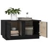 vidaXL Table basse Noir 80x50x40 cm Bois massif de pin