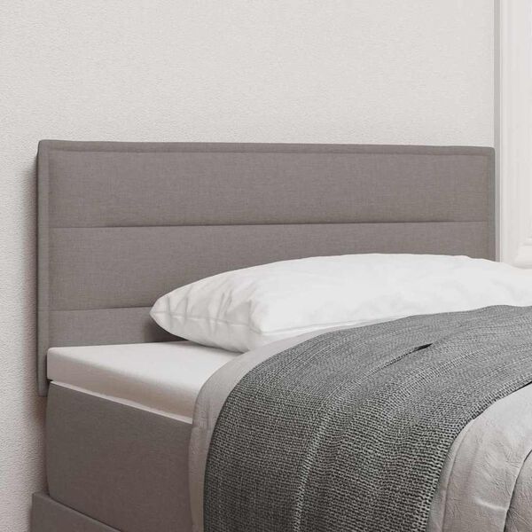 vidaXL T&ecirc;te de lit LED avec des lumi&egrave;res &agrave; LED Taupe 80 cm Polyester