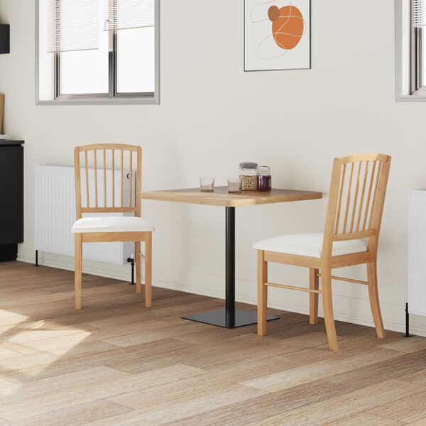 vidaXL Chaises de salle &agrave; manger 2 pcs Naturel 50 x 52,5 x 91 cm