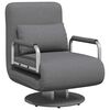 vidaXL Fauteuil pivotant et canap&eacute;-lit gris fonc&eacute; tissu