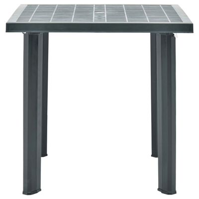 vidaXL Table de jardin Vert 80x75x72 cm Plastique