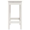 vidaXL Chaises de bar lot de 2 blanc 40x40x78 cm bois de pin solide