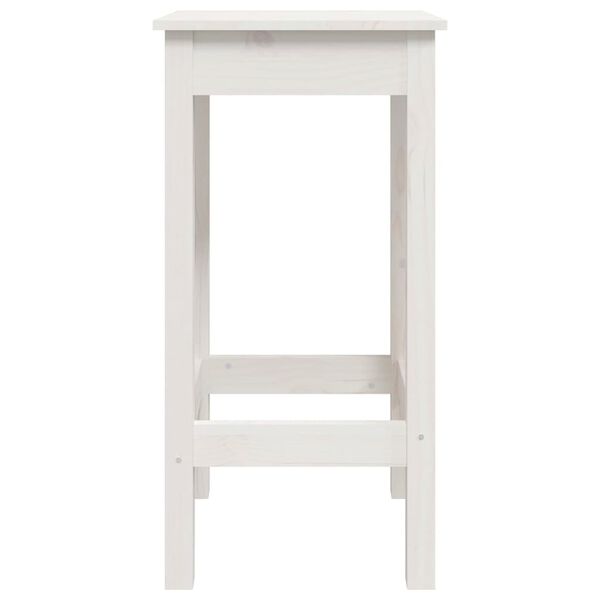 vidaXL Chaises de bar lot de 2 blanc 40x40x78 cm bois de pin solide