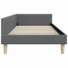 vidaXL Cadre de lit d'angle Gris fonc&eacute; 80 x 200 cm tissu