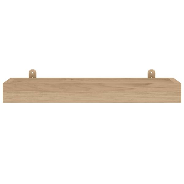 vidaXL &Eacute;tag&egrave;res murales 2 pcs 60x15x4 cm bois de teck massif