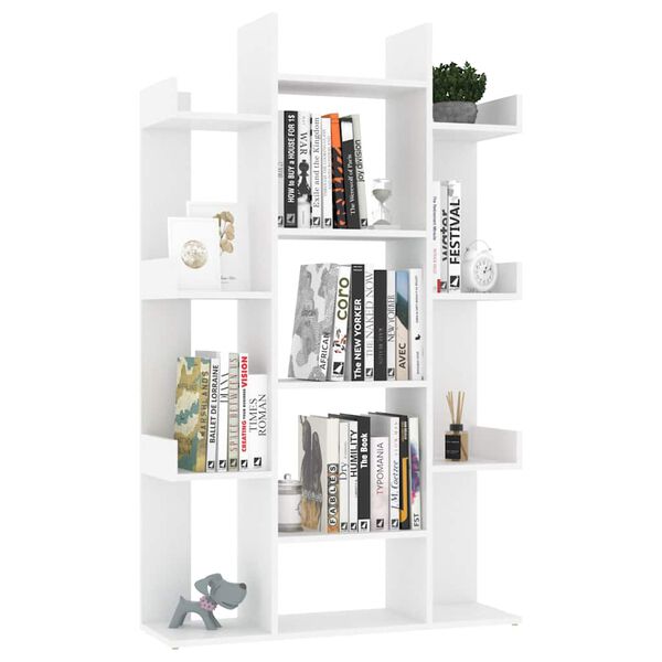 vidaXL Biblioth&egrave;que Blanc 86x25,5x140 cm Bois d&rsquo;ing&eacute;nierie