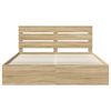 vidaXL Cadre de lit Sonoma 180 x 200 cm Bois de pin massif