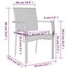 vidaXL Ensemble &agrave; manger de jardin 9pcs coussins noir r&eacute;sine tress&eacute;e