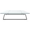 vidaXL Support de moniteur noir 100x35x8 cm verre tremp&eacute; et m&eacute;tal
