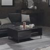 vidaXL Table basse gris brillant 90x60x35 cm bois d'ing&eacute;nierie