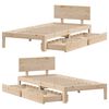 vidaXL Cadre de lit avec tiroirs sans matelas 90x190 cm