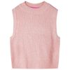 vidaXL Gilet pull-over tricot&eacute; pour enfants rose clair 104