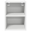 vidaXL Armoire suspendue Blanc 30 x 29,5 x 40 cm Bois d'ing&eacute;nierie