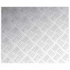 vidaXL Nez de marche Rectangulaire 4 pcs Argent&eacute; 60 x 50 cm Aluminium