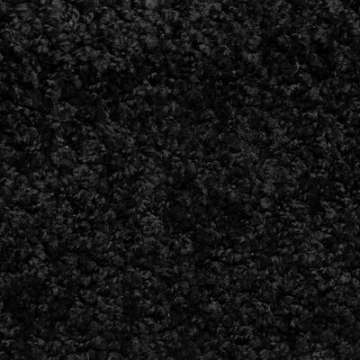 vidaXL Tapis d'escalier 15 pcs noir 56x17x3 cm