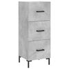 vidaXL Buffet haut Gris b&eacute;ton 34,5x34x180 cm Bois d'ing&eacute;nierie