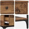 vidaXL Table console Bois ancien 75 x 34,5 x 75 cm Bois d'ing&eacute;nierie