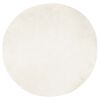 vidaXL Tapis en fausse TAFALLA Blanc &Oslash; 160 cm Polyester
