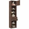 vidaXL Armoire de rangement mince ch&ecirc;ne marron 50x42,5x225 cm