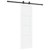 vidaXL Porte coulissante Blanc et Noir 61 x 198,5 cm Pin massif