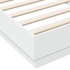 vidaXL Cadre de lit sans matelas avec lumi&egrave;res LED blanc 90x200 cm