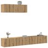 vidaXL Ensemble de meuble TV mural 3 pcs ch&ecirc;ne artisanal