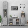 vidaXL Ensemble de meubles de salle de bain 4 pcs gris b&eacute;ton