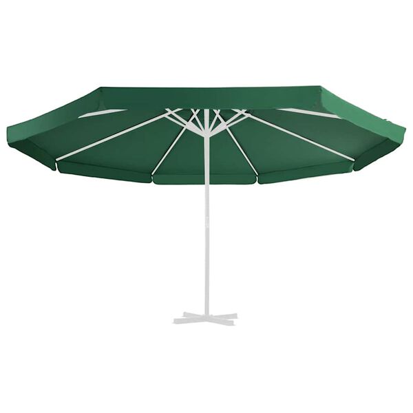 vidaXL Tissu de remplacement pour parasol d'ext&eacute;rieur Vert 515 cm