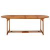 vidaXL Ensemble &agrave; manger de jardin 11 pcs 220x90x75 cm bois d'acacia