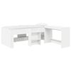 vidaXL Lit haut pour enfants avec bureau Blanc 98,5 x 200 cm