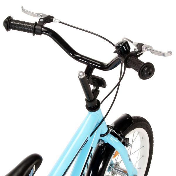vidaXL V&eacute;lo pour enfants 16 pouces Noir et bleu