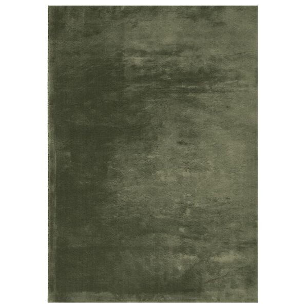 vidaXL Tapis HUARTE &agrave; poils courts doux lavable vert for&ecirc;t 240x340 cm