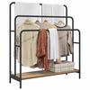 vidaXL Porte-v&ecirc;tements avec &eacute;tag&egrave;re Ch&ecirc;ne artisanal 90 x 30 x 100,5 cm