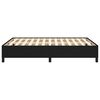 vidaXL Cadre de lit sans matelas noir 140x190 cm tissu