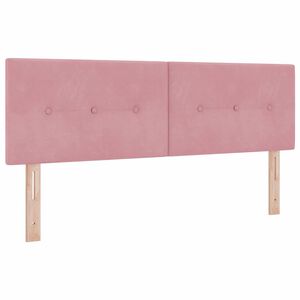 vidaXL T&ecirc;te de lit avec t&ecirc;te de lit Rose 160 cm Cuir synth&eacute;tique