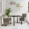 vidaXL Ensemble de salle &agrave; manger pour jardin 3 pcs Gris polyrotin
