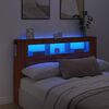 vidaXL T&ecirc;te de lit &agrave; LED ch&ecirc;ne artisanal 160x18,5x103,5 cm