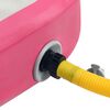 vidaXL Tapis gonflable de gymnastique avec pompe 60x100x20 cm PVC Rose