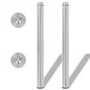 vidaXL Pieds de table t&eacute;lescopiques Acier inoxydable 710 mm - 1100 mm