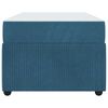 vidaXL Cadre de lit avec matelas Bleu 80 x 200 cm tissu