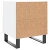 vidaXL Tables de chevet 2 pcs blanc 40x35x47,5 cm bois d&rsquo;ing&eacute;nierie