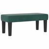vidaXL Lit &agrave; ressorts avec matelas Vert fonc&eacute; 100 x 200 cm Velours