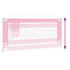 vidaXL Barri&egrave;re de s&eacute;curit&eacute; de lit d'enfant Rose 190x25 cm Tissu