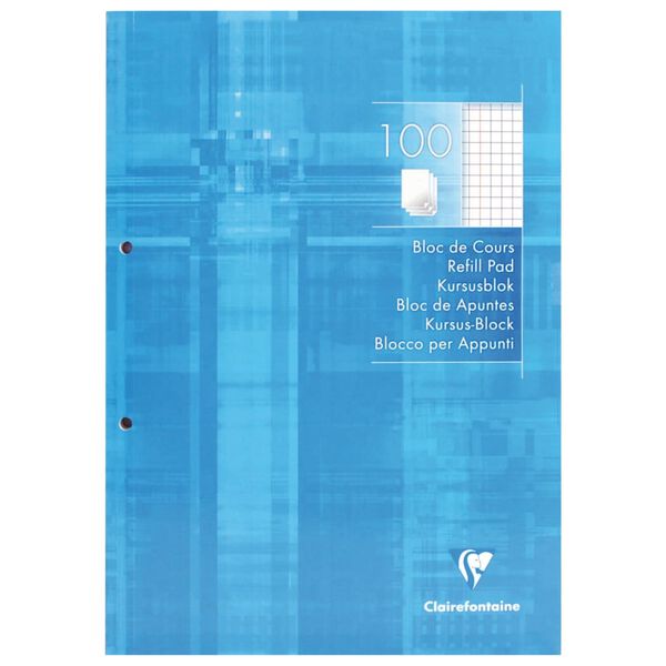 Clairefontaine Cahiers de recharge A4 100 feuilles carr&eacute;es 5 pcs
