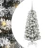 vidaXL Sapin de No&euml;l Artificiel &agrave; Branches Articul&eacute;es Vert et blanc