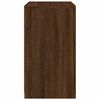 vidaXL Armoire lat&eacute;rale avec lumi&egrave;res LED ch&ecirc;ne marron bois ing&eacute;nierie