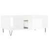 vidaXL Table basse Blanc brillant 90x50x36,5 cm Bois d'ing&eacute;nierie